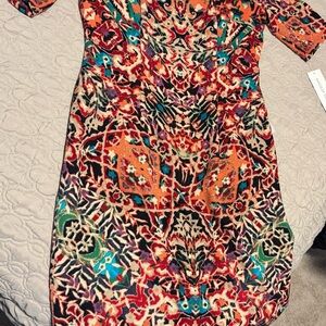 Maggy London Multicolor Patterned Dress